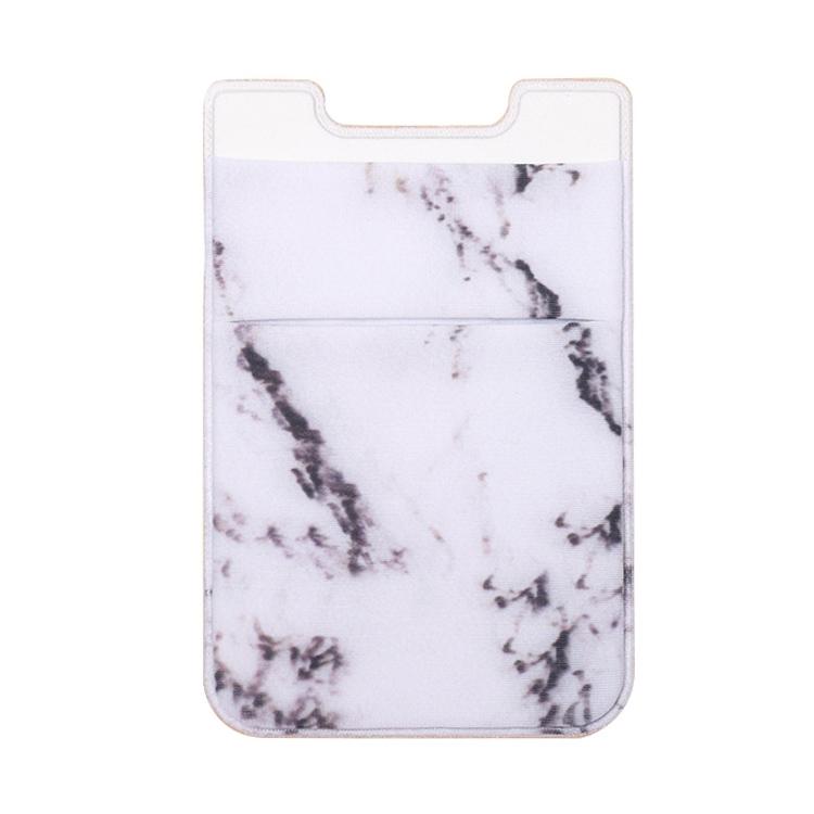Marble Road Stretch Phone Card Holder Sticky Clip - White