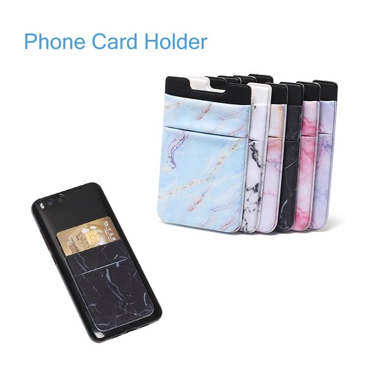 Marble Road Stretch Phone Card Holder Sticky Clip - White