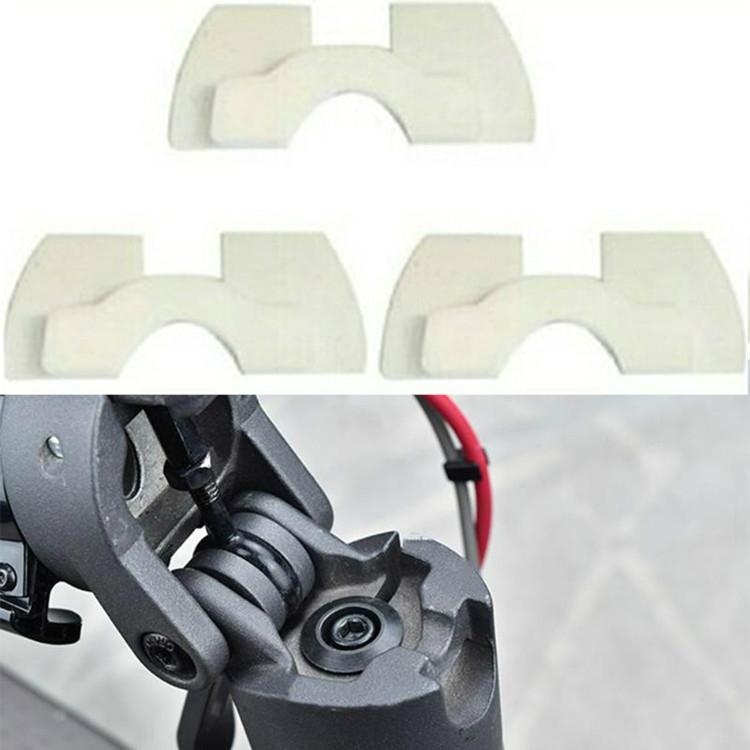 3-piece Shockproof Rubber Dampers for Xiaomi M365 Scooter - White