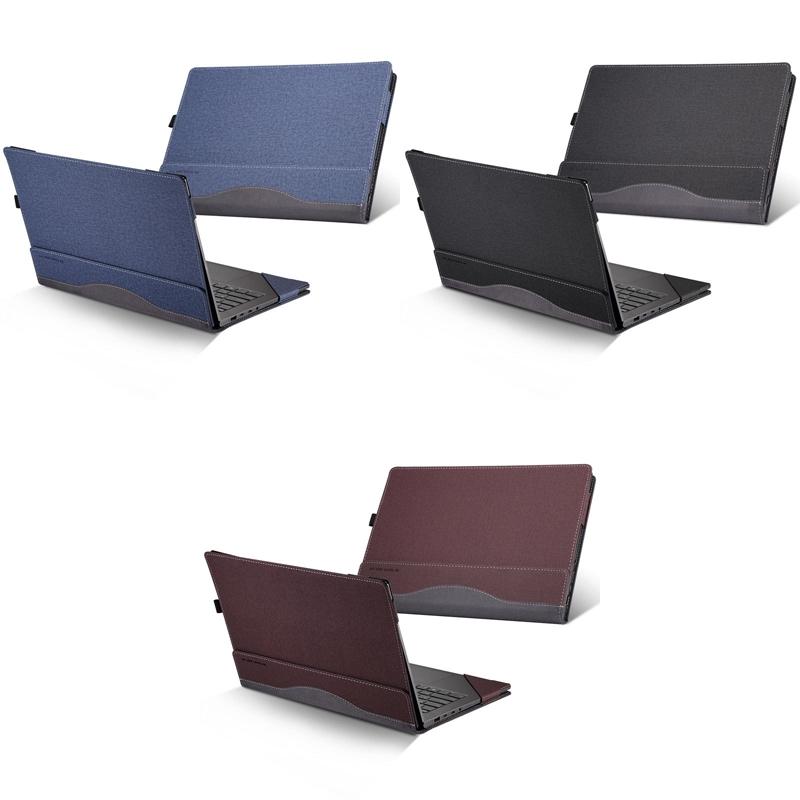 Protective Laptop Case for Hp Envy X360 15 Leather - Black