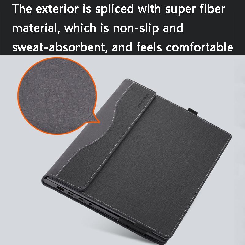 Protective Laptop Case for Hp Envy X360 15 Leather - Black