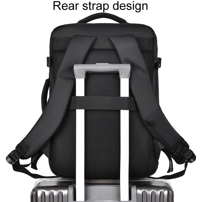 Expandable Double Shoulder Backpack For Business Or Casual Use - Gray