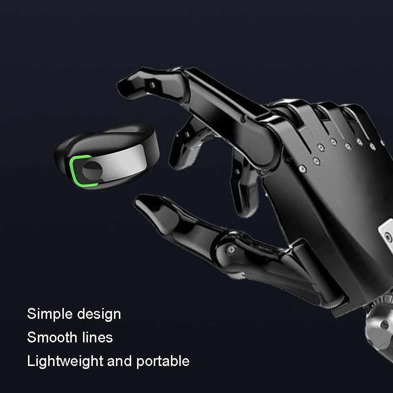 Lightweight Waterproof Bluetooth Earphone with Clip - Single-ear - White