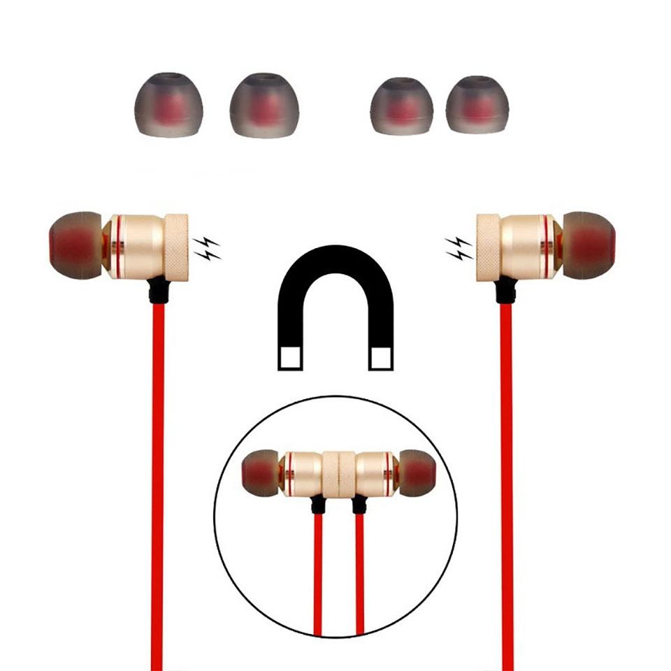 Wireless Bluetooth Sport Earbuds with Mic - Moreblue S07 - Gold