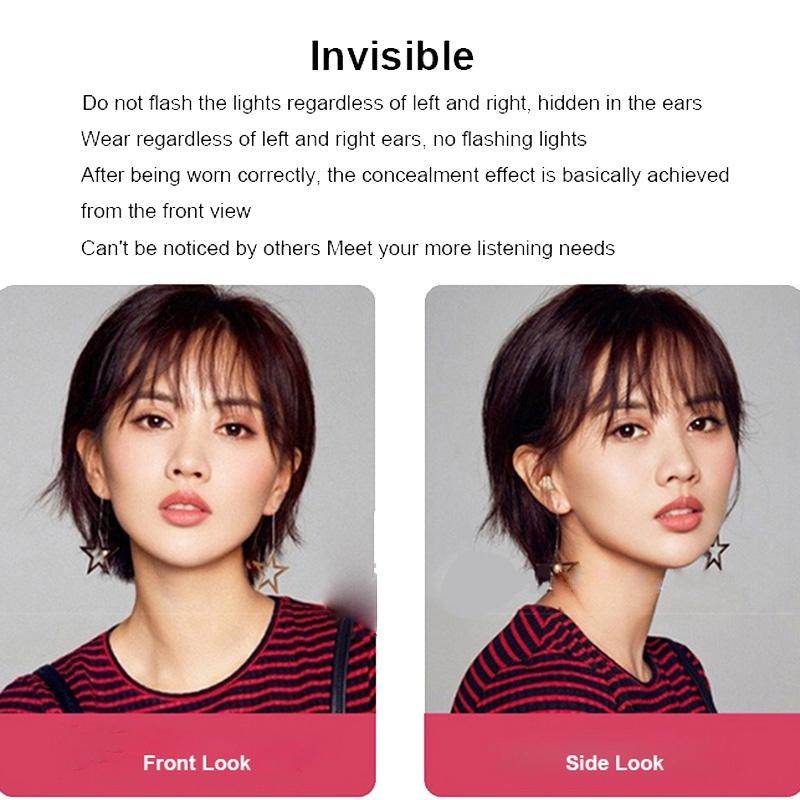 Wireless Noise-cancelling Earbuds with Digital Display and Charging Case - Pink