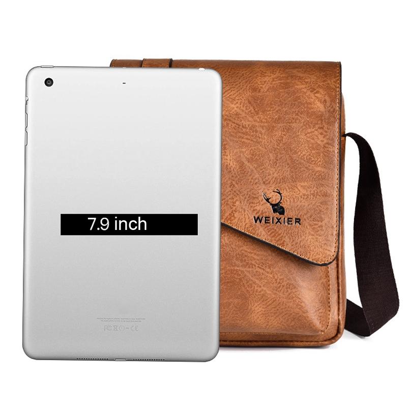 Retro Crossbody Messenger Bag Large Capacity - Light Brown