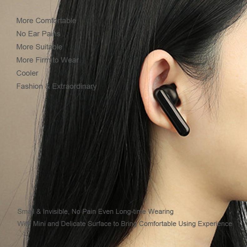 Mini Touch Control Tws Wireless Earphones with Mic & Charger Box - Blue