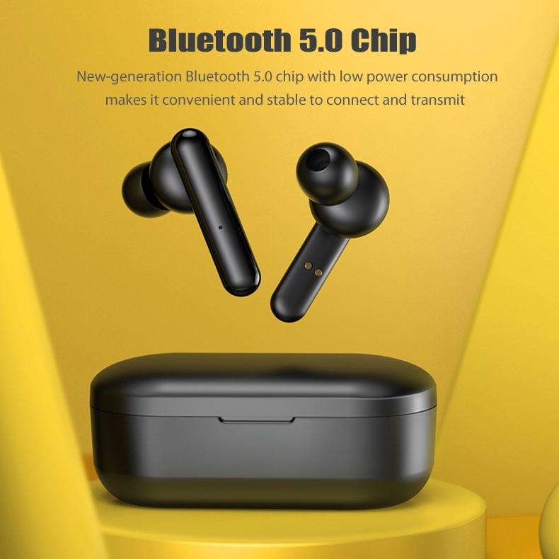 Mini Touch Control Tws Wireless Earphones with Mic & Charger Box - Blue