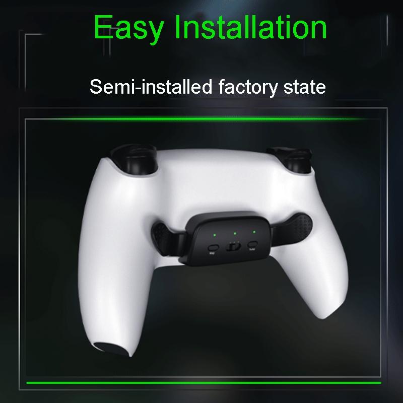 Customizable Dual Back Clip for Ps5 - White Diy Kit