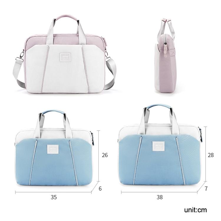 Computer Handheld Messenger Bag for Apple Macbook / Huawei / Xiaomi / Basne - Landscape Tattoo Light Blue