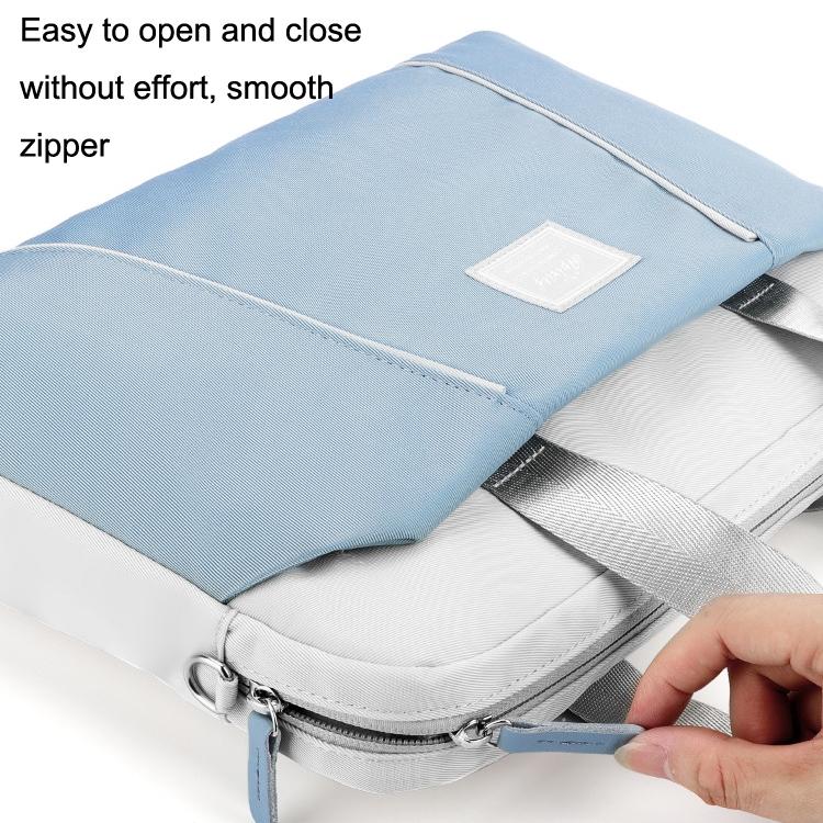 Computer Handheld Messenger Bag for Apple Macbook / Huawei / Xiaomi / Basne - Landscape Tattoo Light Blue