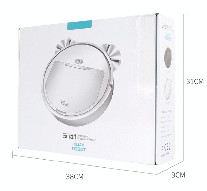 3-in-1 Smart Vacuum Cleaner Robot - Rechargeable Multifunctional Dry / Wet - White