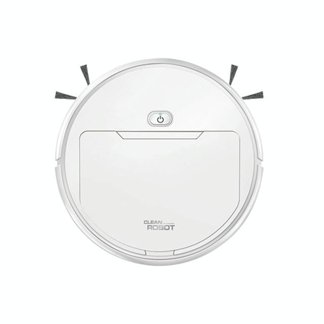 3-in-1 Smart Vacuum Cleaner Robot - Rechargeable Multifunctional Dry / Wet - White
