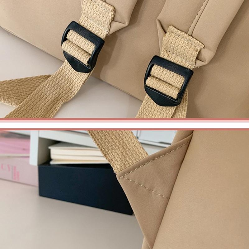 Versatile Large Capacity Backpack For Students - Khaki