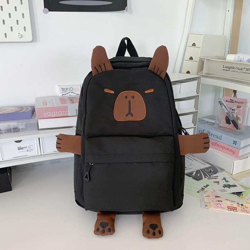 Versatile Large Capacity Backpack For Students - Khaki