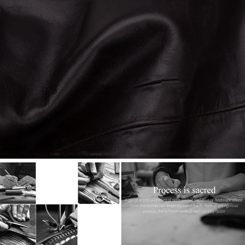 Retro Leather Crossbody Backpack For Men - Yellow Brown