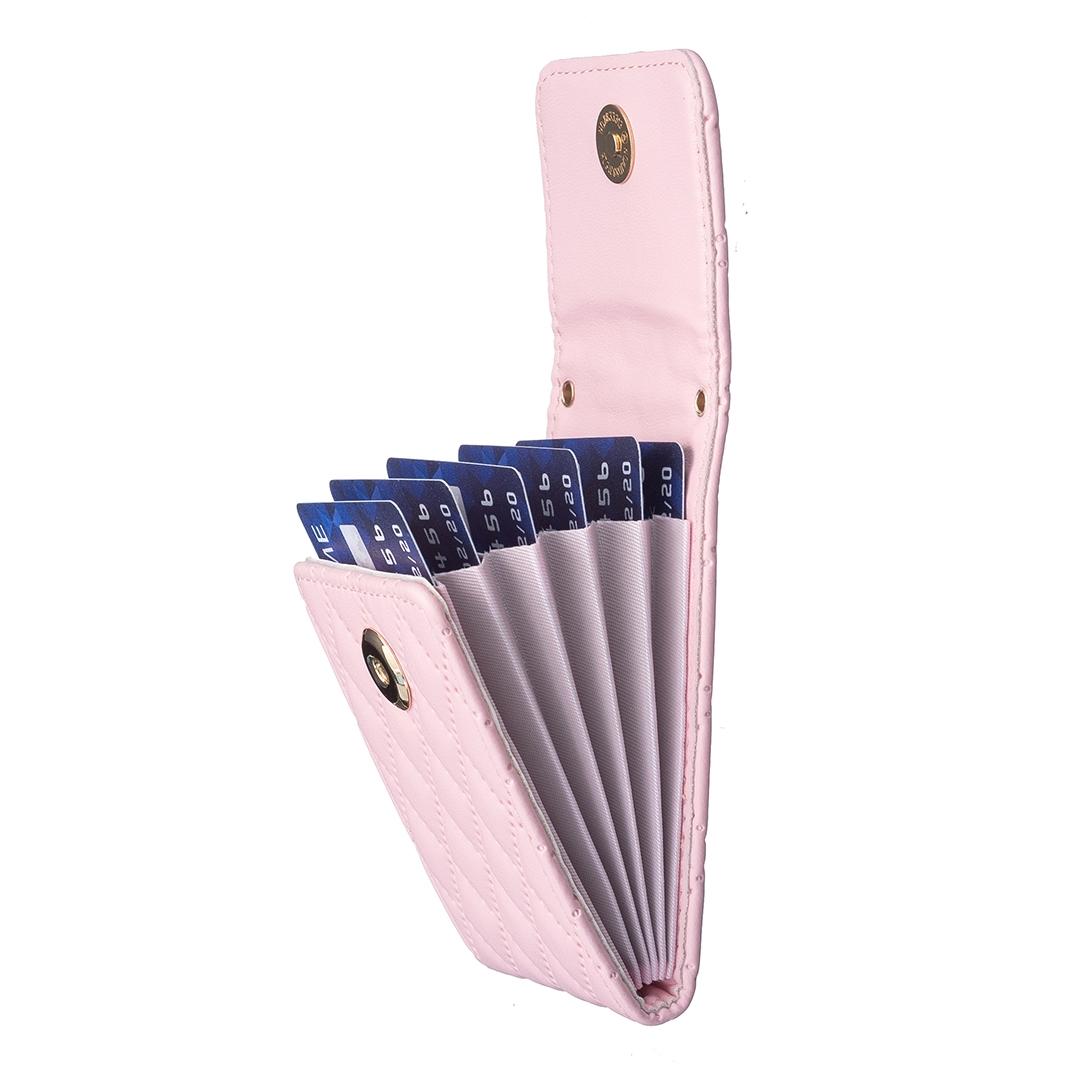 Vertical Card Bag For Mobile Phones Sticker - Pink