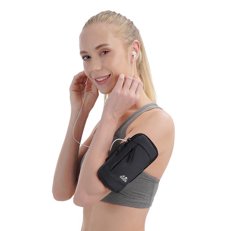 Portable Sports Arm Bag For Running - Light Gray