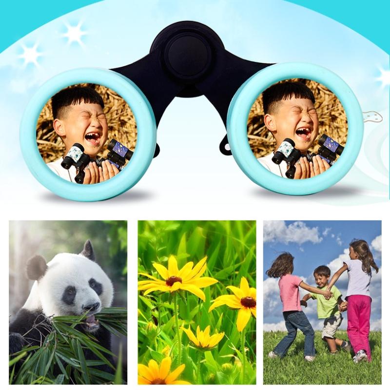 Children's Bird Watching Binoculars - 4x30 Perfect Gift - Rain Season Blue