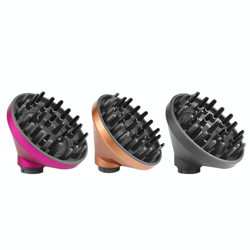 Gold Diffuser Attachment for Dyson Airwrap - Replacement Nozzle - Rose Red