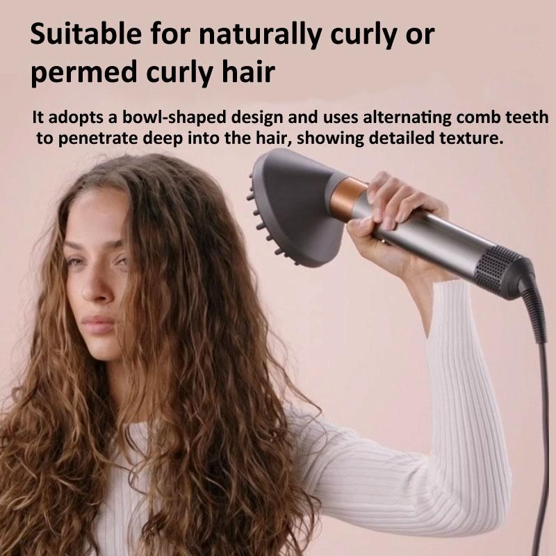 Gold Diffuser Attachment for Dyson Airwrap - Replacement Nozzle - Rose Red