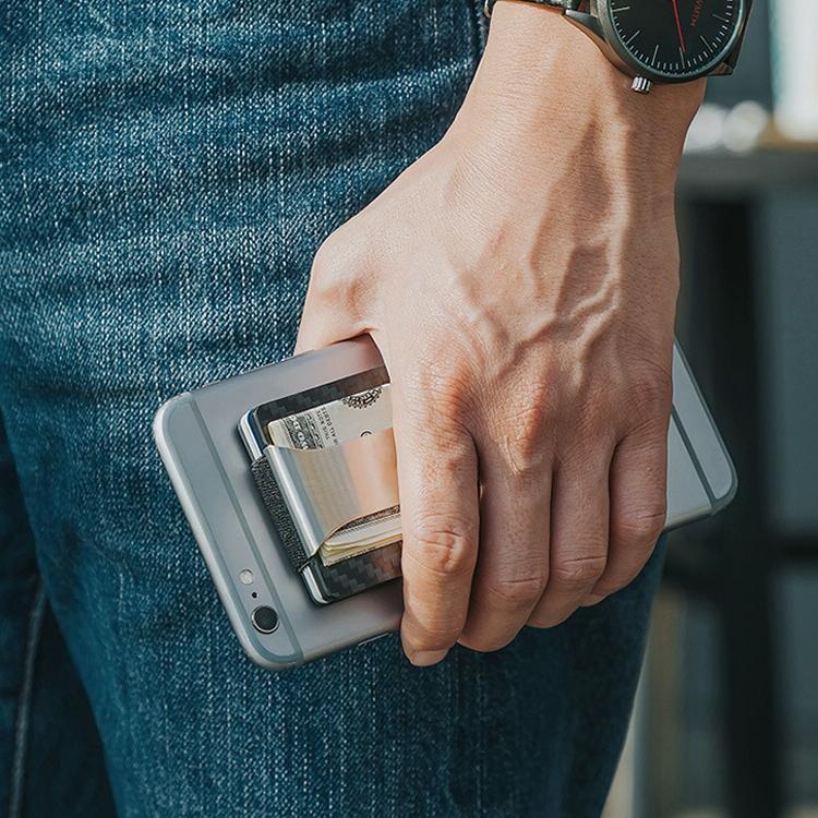 Ultra Thin Rfid Carbon Fiber Wallet For Men Anti Theft Card Holder - Black