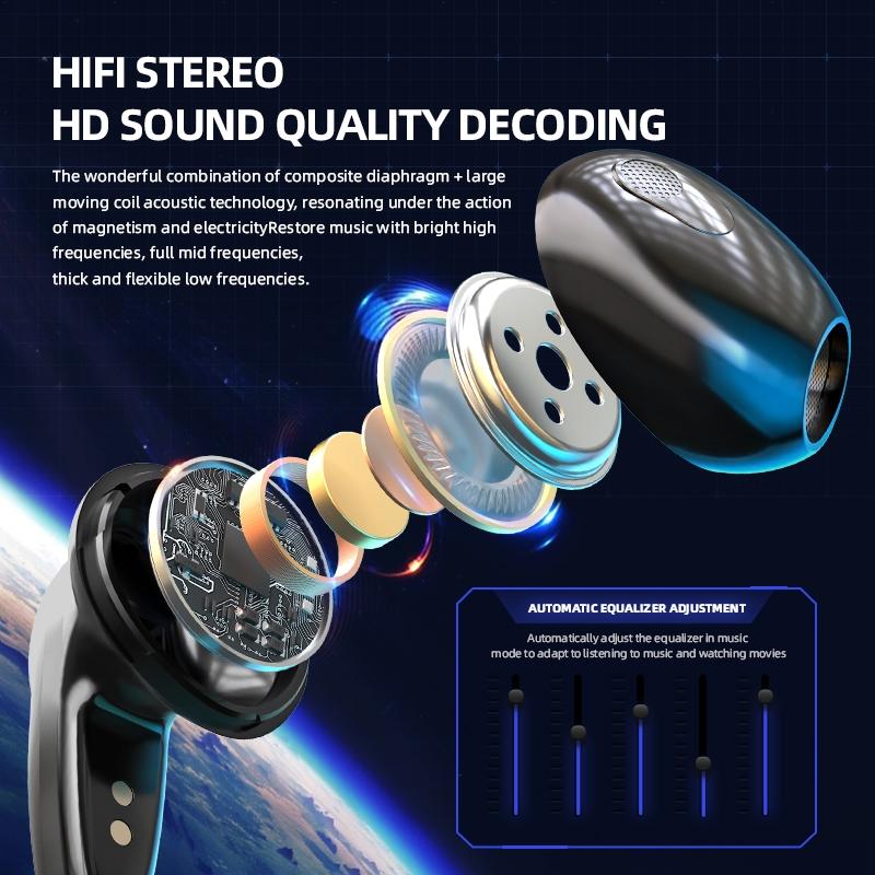 True Stereo Touch Gaming Bluetooth Earphones - G20 Tws 5.2 - Yellow