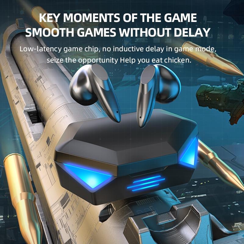 True Stereo Touch Gaming Bluetooth Earphones - G20 Tws 5.2 - Yellow