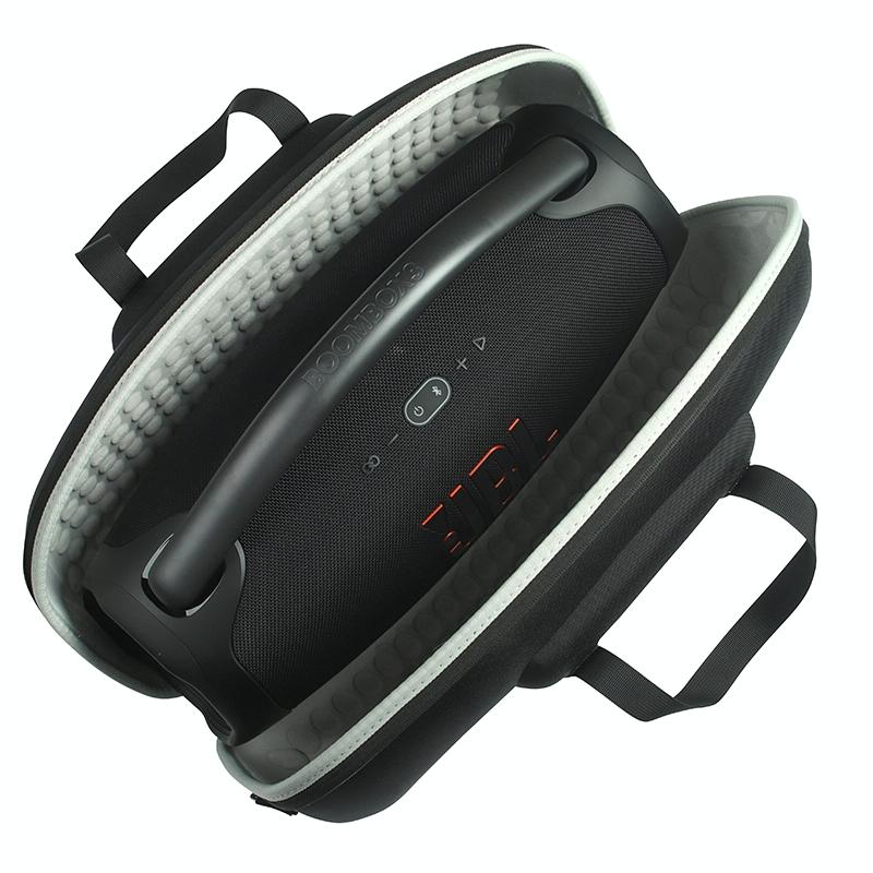 Jbl Boombox 3 Portable Storage Case with Charger Bag - Eva Material - Black + Grey