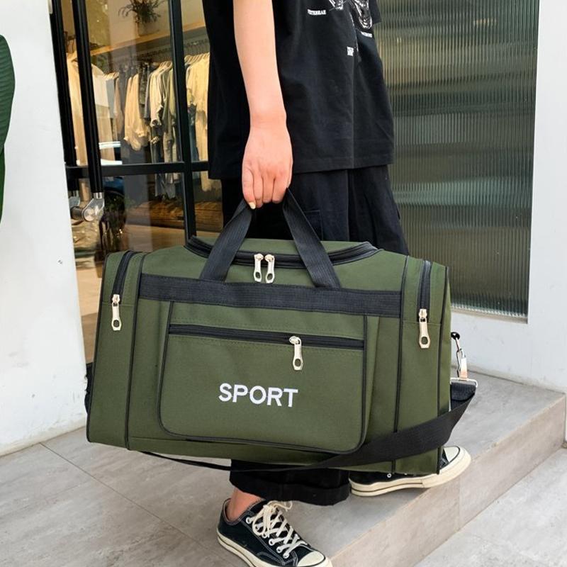 Large Capacity Shoulder Travel Bag - Black