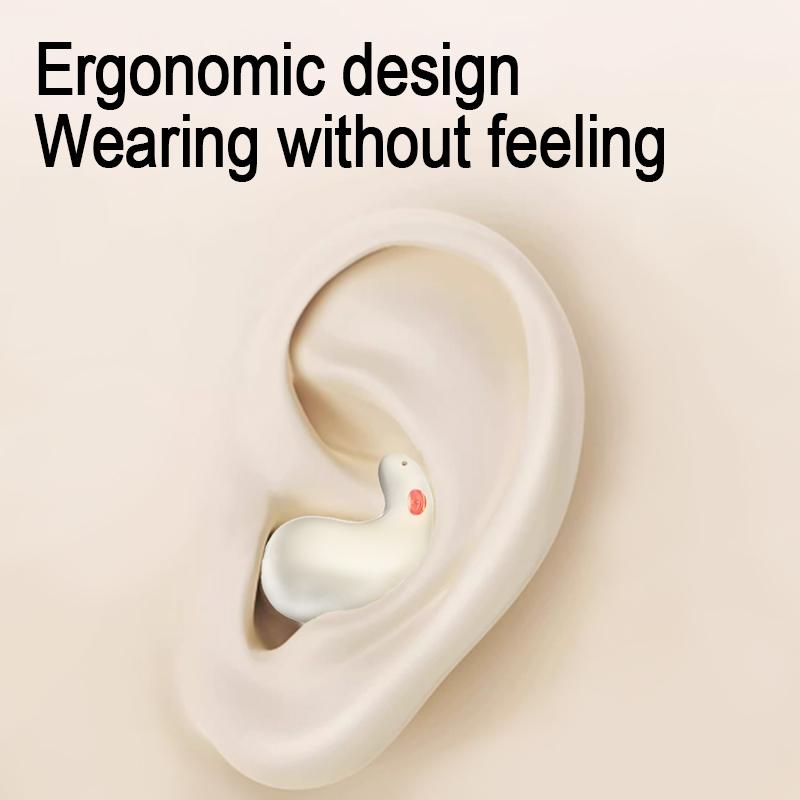 Coconut Ball Bluetooth Earphones with Charging Case - White