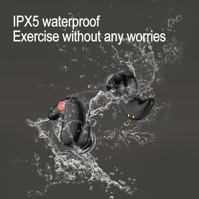 Coconut Ball Bluetooth Earphones with Charging Case - White