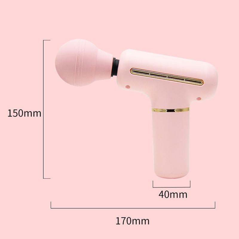 Portable Handheld Massage Gun For Muscle Relaxation - Pink