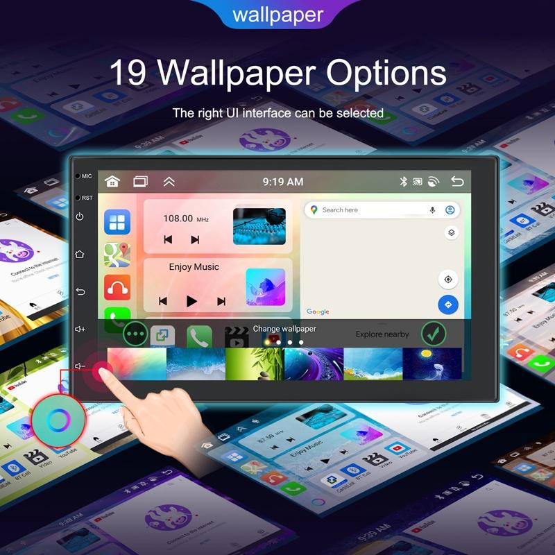 Universal Wireless Carplay Car Navigation Center - 13.0 Monitor - Standard + Ahd Camera 7Inch