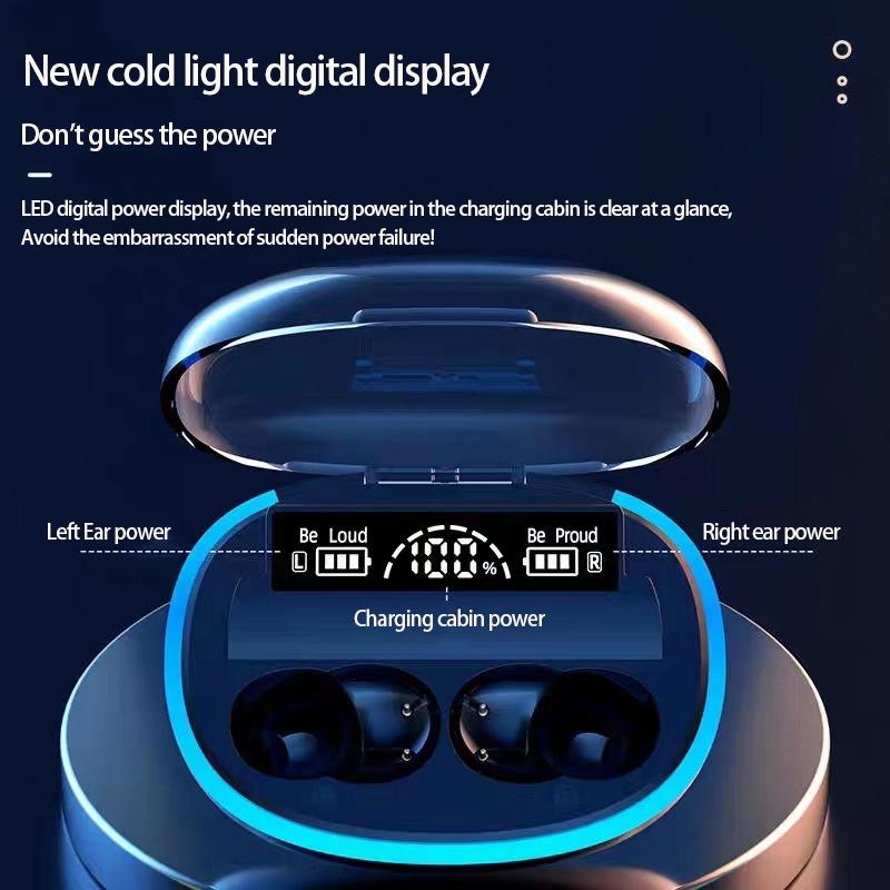 Wireless Bluetooth Earphones with Noise Reduction and Power Bank Function - Fluorescent Green