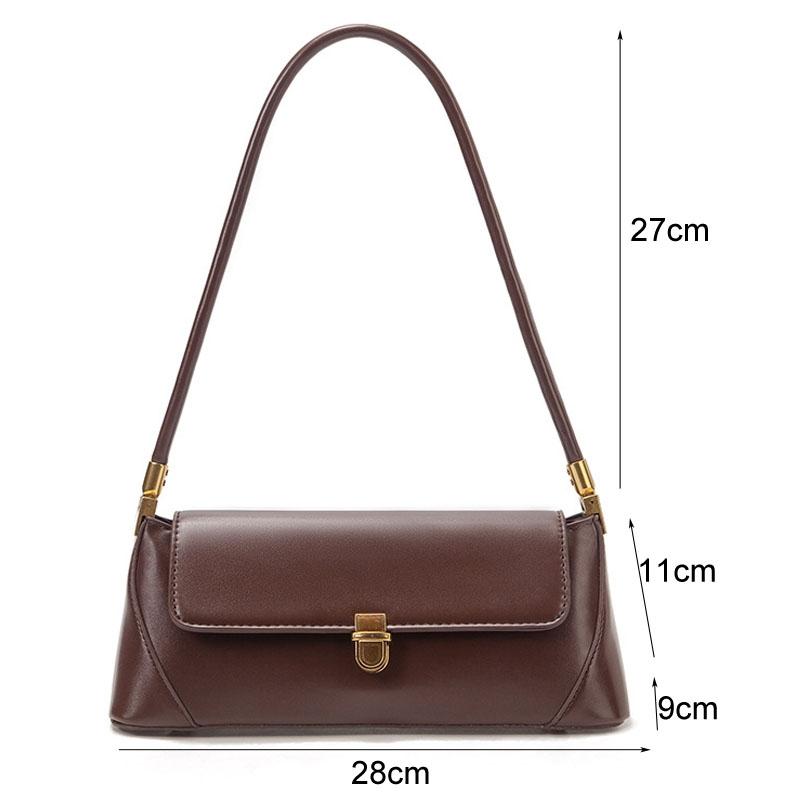 Vintage Women Shoulder Bag - Red Brown