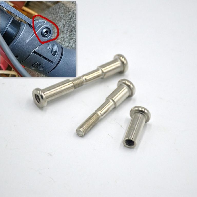 2-pack Inner Hex Lock Screws for Xiaomi Mijia M365 Electric Scooter - White