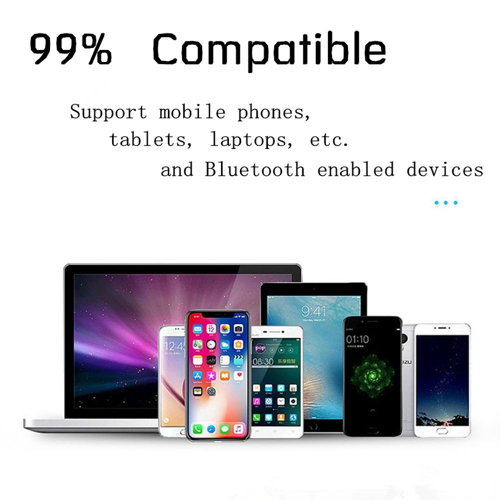 Mini Bluetooth Earphone with Mic - S650 Gen 2 - White