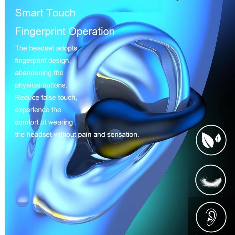 Wireless Noise-cancelling Bluetooth Earbuds with Led Display - Khaki