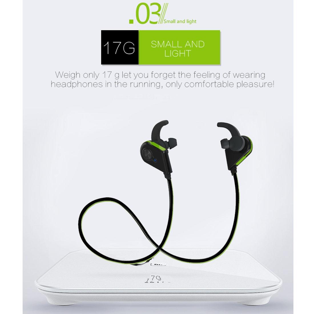 Wireless Bluetooth In-ear Headset with Magnetic Switch & Indicator Light - Black