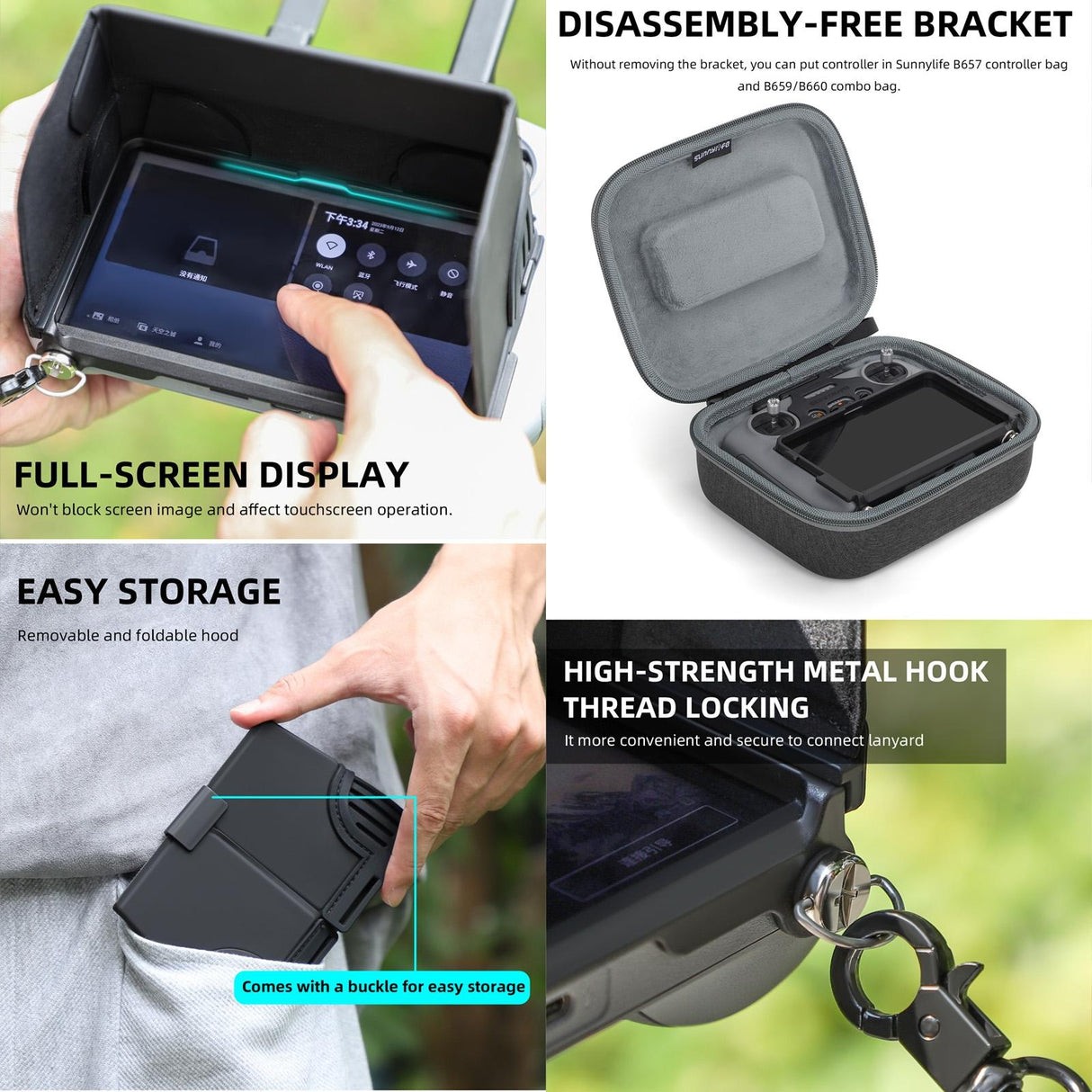 Remote Control Sunshade Hood Cover for Dji Rc Drones