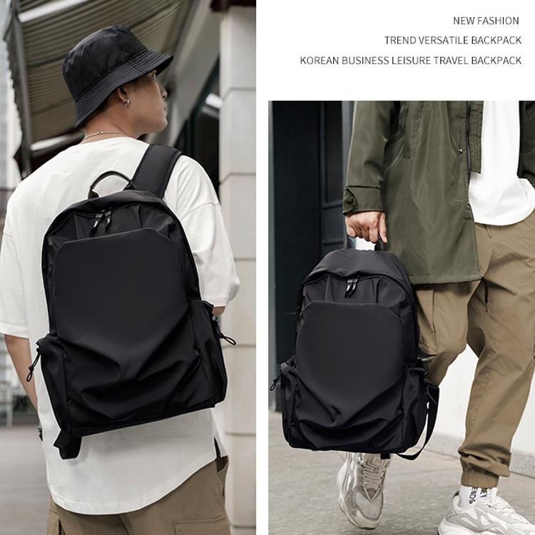 Multifunctional Oxford Laptop Backpack in Black