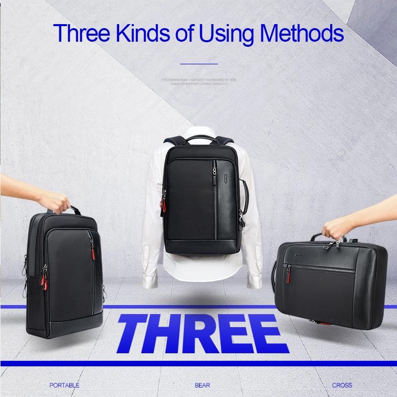 Large Capacity Business Laptop Backpack with Usb Port - Breathable & Stylish Black 30x15x44cm