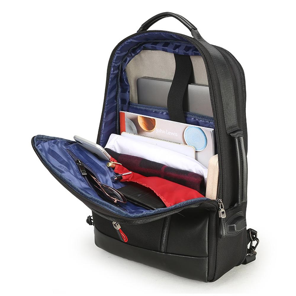 Large Capacity Business Laptop Backpack with Usb Port - Breathable & Stylish Black 30x15x44cm