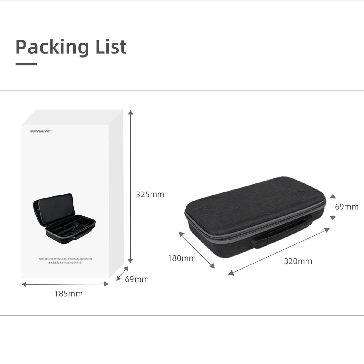 Insta360 one X2 / x Storage Bag Handbag