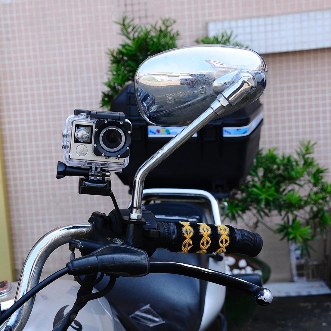 Universal Motorcycle Mount for Action Cameras - Black