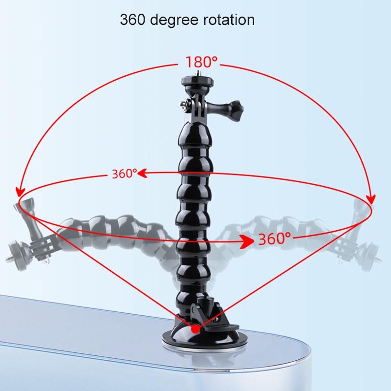 Flexible Suction Cup Mount with Extended Jaws