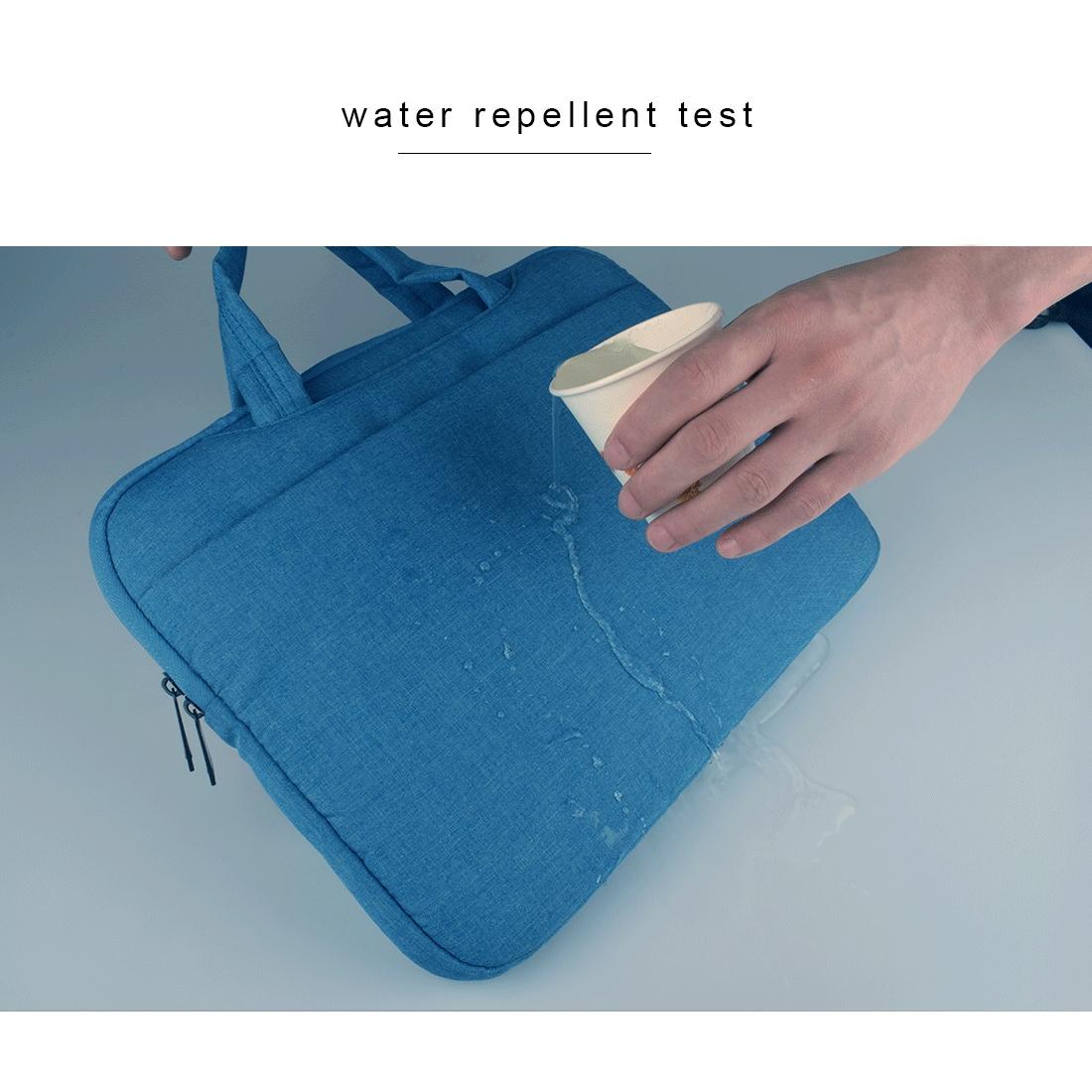 13.3 Inch Laptop Tablet Bag With Multiple Pockets And Soft Oxford Cloth Handle - Black