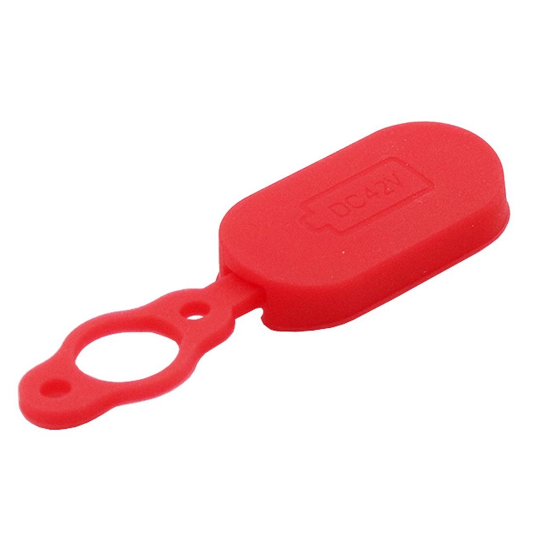 4-pack Silicone Charging Port Covers for Xiaomi Mijia M365 Electric Scooter - Black