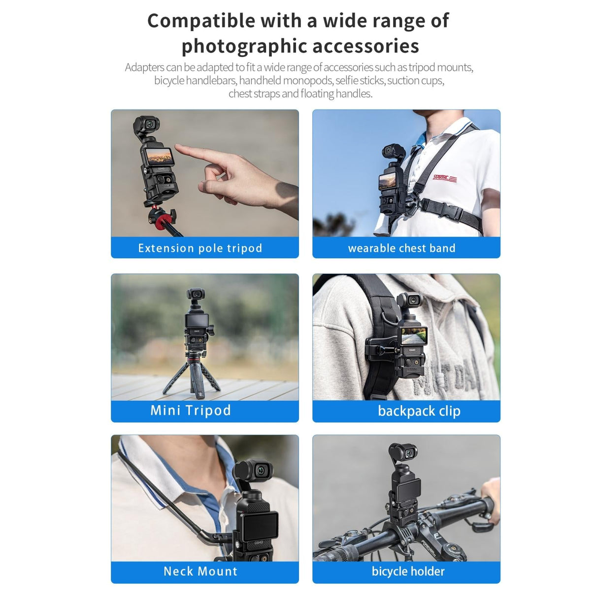Universal Expansion Bracket for Dji Pocket 3 - Multifunctional Mount